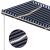 Copertină retractabilă manual cu LED, albastru&alb, 350x250 cm GartenMobel Dekor