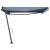 Copertină autonomă retractabilă manual albastru/alb 400x300 cm GartenMobel Dekor