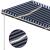 Copertină retractabilă manual cu LED, albastru&alb, 400x300 cm GartenMobel Dekor