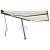 Copertină retractabilă manual cu LED, crem, 400x300 cm GartenMobel Dekor