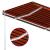 Copertină retractabilă manual cu LED portocaliu&maro 400x300 cm GartenMobel Dekor