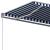 Copertină autonomă retractabilă automat albastru&alb 400x300 cm GartenMobel Dekor