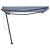 Copertină autonomă retractabilă automat albastru&alb 400x300 cm GartenMobel Dekor