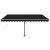 Copertină autonomă retractabilă automat, antracit, 400x300 cm GartenMobel Dekor