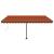 Copertină autonomă retractabilă automat oranj&maro 400x300 cm GartenMobel Dekor
