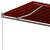Copertină autonomă retractabilă automat oranj&maro 400x300 cm GartenMobel Dekor