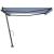 Copertină autonomă retractabilă manual albastru&alb 450x300 cm GartenMobel Dekor