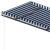 Copertină autonomă retractabilă manual albastru&alb 450x300 cm GartenMobel Dekor