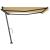 Copertină autonomă retractabilă manual, galben/alb, 450x300 cm GartenMobel Dekor