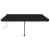 Copertină autonomă retractabilă manual, antracit, 450x300 cm GartenMobel Dekor