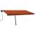 Copertină autonomă retractabil manual portocaliu/maro 450x300cm GartenMobel Dekor