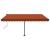 Copertină autonomă retractabil manual portocaliu/maro 450x300cm GartenMobel Dekor