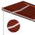 Copertină retractabilă manual cu LED portocaliu&maro 450x300 cm GartenMobel Dekor