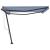 Copertină autonomă retractabilă automat albastru&alb 450x300 cm GartenMobel Dekor