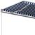 Copertină autonomă retractabilă automat albastru&alb 450x300 cm GartenMobel Dekor