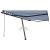 Copertină autonomă retractabilă automat albastru&alb 450x300 cm GartenMobel Dekor