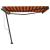 Copertină autonomă retractabilă automat oranj&maro 450x300 cm GartenMobel Dekor