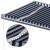 Copertină retractabilă manual cu LED, albastru&alb, 500x300 cm GartenMobel Dekor