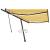 Copertină retractabilă manual cu LED, galben și alb, 500x300 cm GartenMobel Dekor