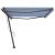 Copertină autonomă retractabilă automat albastru&alb 500x300 cm GartenMobel Dekor