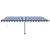 Copertină autonomă retractabilă automat albastru&alb 500x300 cm GartenMobel Dekor