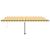 Copertină autonomă retractabilă automat galben&alb 500x300 cm GartenMobel Dekor