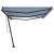 Copertină autonomă retractabilă manual albastru/alb 600x300 cm GartenMobel Dekor