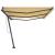 Copertină autonomă retractabilă manual, galben&alb, 600x300 cm GartenMobel Dekor