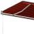 Copertină retractabilă manual, portocaliu/maro, 600x300 cm GartenMobel Dekor