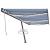 Copertină retractabilă manual cu LED albastru și alb 600x300 cm GartenMobel Dekor