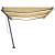 Copertină retractabilă manual cu LED, galben și alb, 600x300 cm GartenMobel Dekor