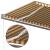 Copertină retractabilă manual cu LED, galben și alb, 600x300 cm GartenMobel Dekor