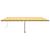 Copertină retractabilă manual cu LED, galben și alb, 600x300 cm GartenMobel Dekor