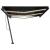 Copertină retractabilă manual cu LED, antracit, 600x300 cm GartenMobel Dekor