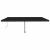 Copertină retractabilă manual cu LED, antracit, 600x300 cm GartenMobel Dekor