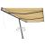 Copertină autonomă retractabilă automat galben&alb 600x300 cm GartenMobel Dekor