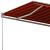 Copertină retractabilă automat portocaliu & maro 600x300 cm GartenMobel Dekor