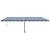 Copertină automată cu senzor vânt&LED, albastru&alb, 600x300 cm GartenMobel Dekor