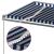 Copertină automată cu senzor vânt&LED, albastru&alb, 600x300 cm GartenMobel Dekor