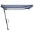 Copertină autonomă retractabilă manual albastru&alb 400x350 cm GartenMobel Dekor