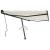Copertină autonomă retractabilă manual, crem, 400x350 cm GartenMobel Dekor