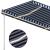 Copertină retractabilă manual cu LED, albastru/alb, 400x350 cm GartenMobel Dekor