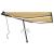 Copertină retractabilă manual cu LED, galben și alb, 400x350 cm GartenMobel Dekor