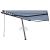 Copertină autonomă retractabilă automat albastru&alb 400x350 cm GartenMobel Dekor