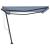 Copertină autonomă retractabilă automat albastru&alb 400x350 cm GartenMobel Dekor