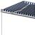 Copertină autonomă retractabilă automat albastru&alb 400x350 cm GartenMobel Dekor