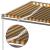 Copertină automată cu senzor vânt&LED, galben/alb, 400x350 cm GartenMobel Dekor