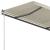 Copertină autonomă retractabilă manual, crem, 450x350 cm GartenMobel Dekor
