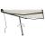Copertină autonomă retractabilă manual, crem, 450x350 cm GartenMobel Dekor