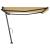 Copertină autonomă retractabilă manual, galben/alb, 450x350 cm GartenMobel Dekor